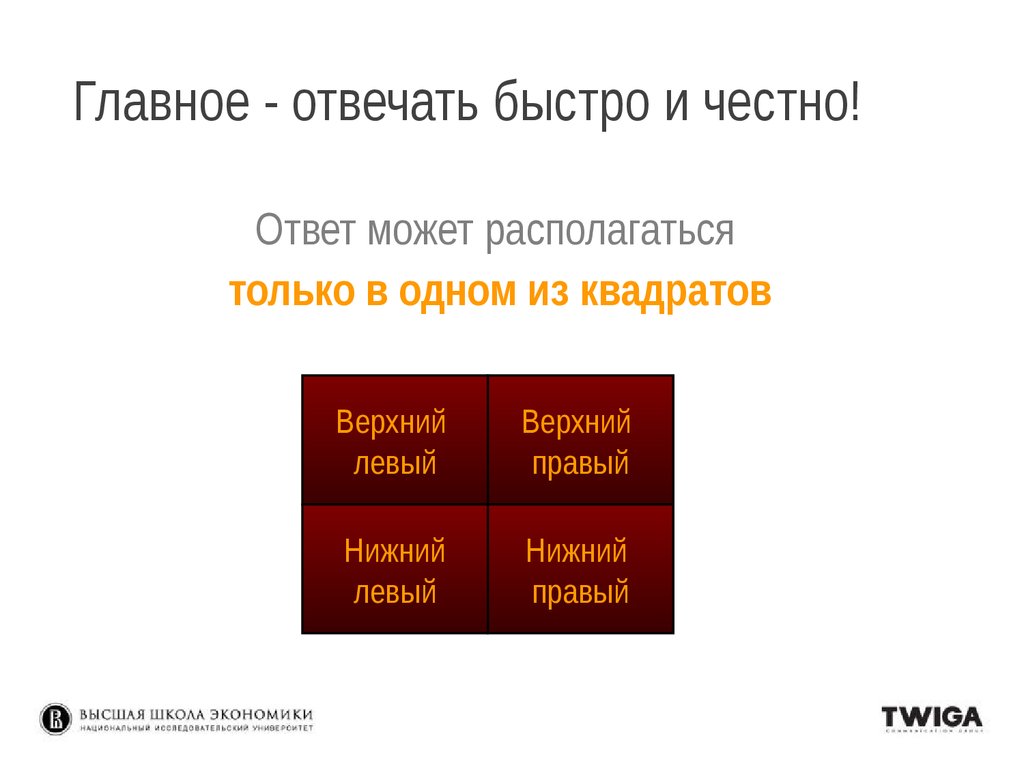 Отвечал быстро. Быстро ответил. Главное быстро отвечать. Честные ответы. Ответьте быстро клиенту.