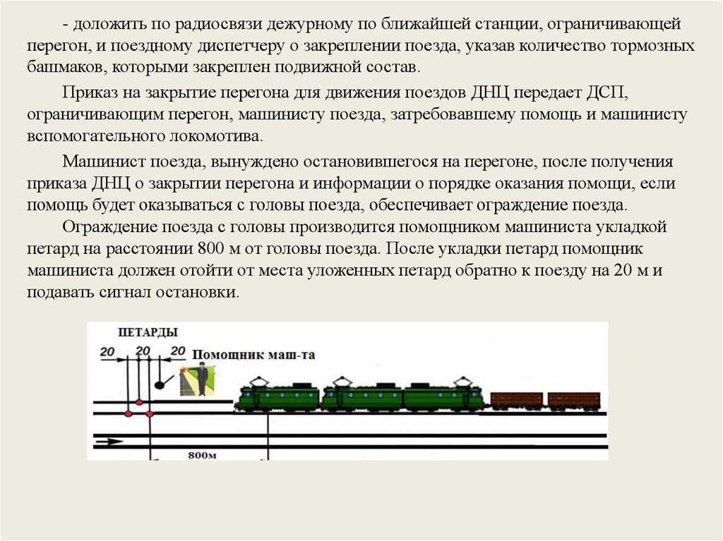 Скорости движения при оказании помощи. Регламент переговоров машиниста и помощника машиниста. Регламент переговоров локомотивной. Ограждения подвижного состава на станции и на перегоне. Схема оказания помощи на перегоне.