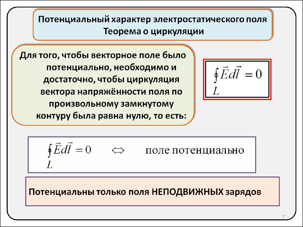 Поле условие. Потенциальный характер электростатического поля формула. Потенциальный характер электростатического поля. Потенциал.. Условие потенциальности электрического поля формула. Потенциальное поле. Условия потенциальности..