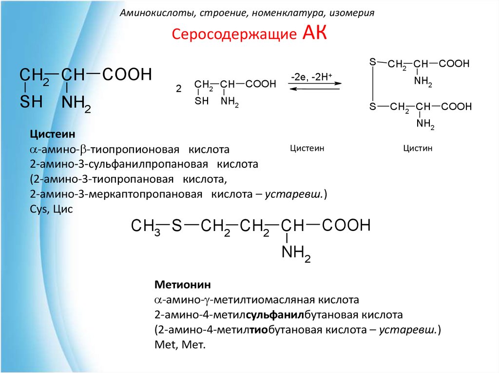 Амин полимер. 2-Амино-4-метилтиобутановая кислота. 2 Амино 3 сульфанилпропановая кислота. Серосодержащие аминокислоты.