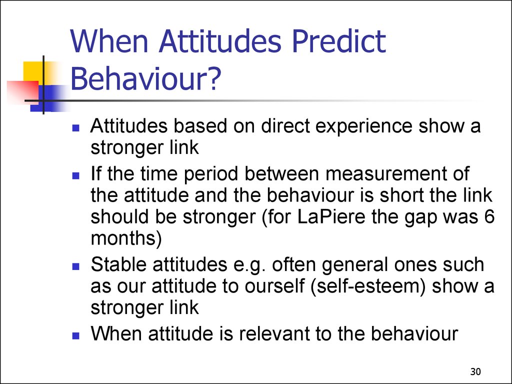 What Extent May Attitudes Predict Behavior What Extent May Attitudes Predict Behavior