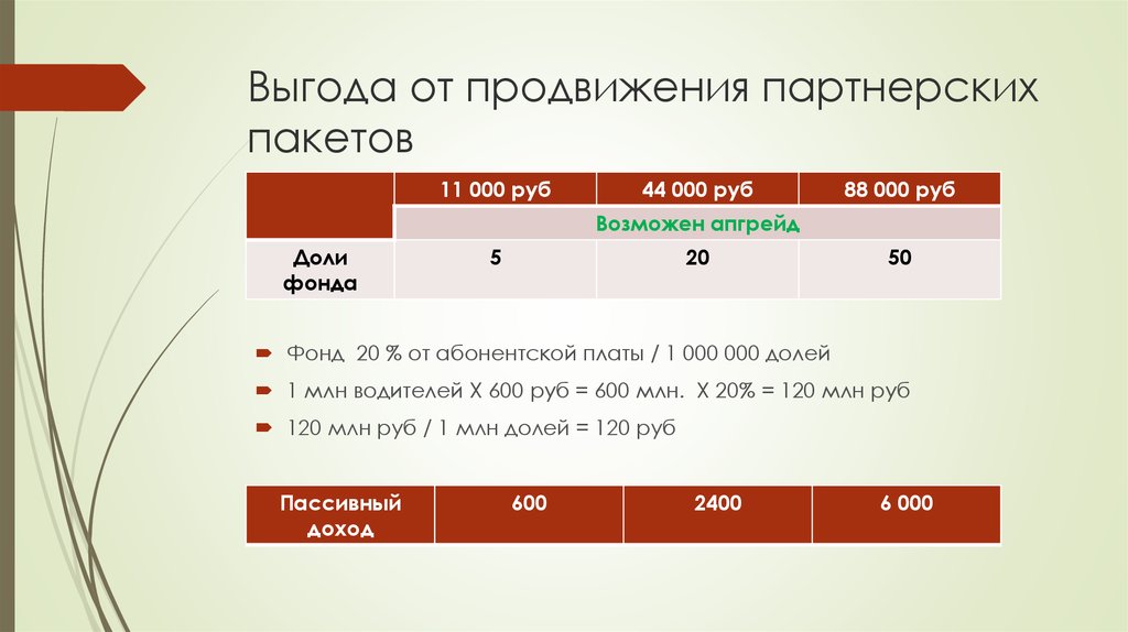 Фонд 20. Партнерский пакет.