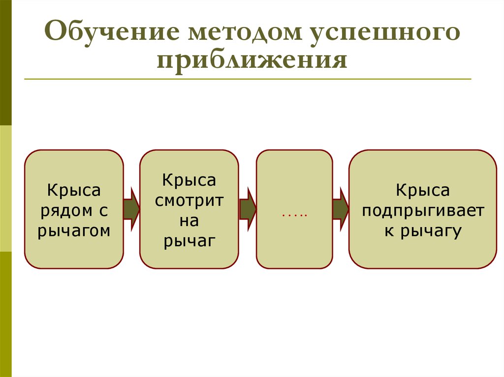 История развития представлений. Метод приближения. Метод пошаговых приближений. Метод успешного случая. Приближение, подход.