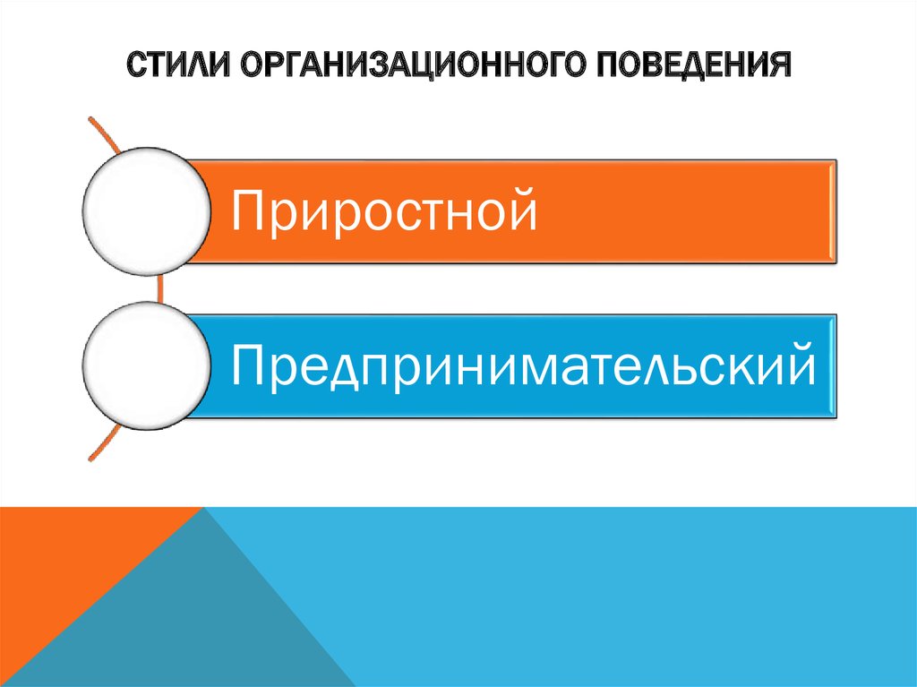 Стили организационного поведения