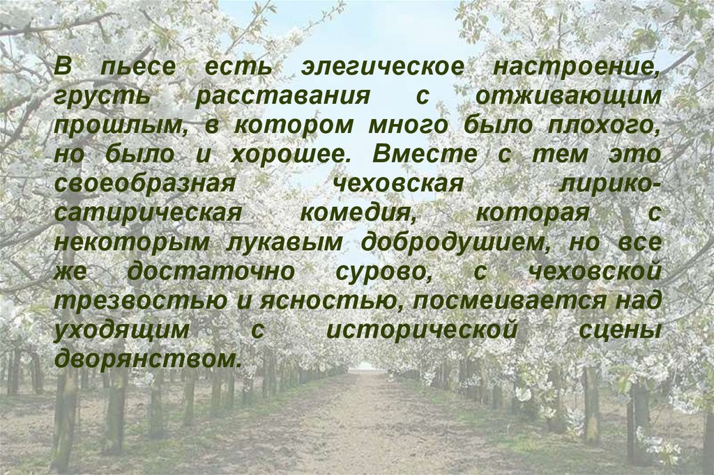 Прошлое россии в пьесе вишневый сад. Образ Раневской в пьесе вишневый сад. Элегическая грусть. Чехов вишнёвый сад прошлое России. Тема прошлого и настоящего в пьесе вишневый сад.