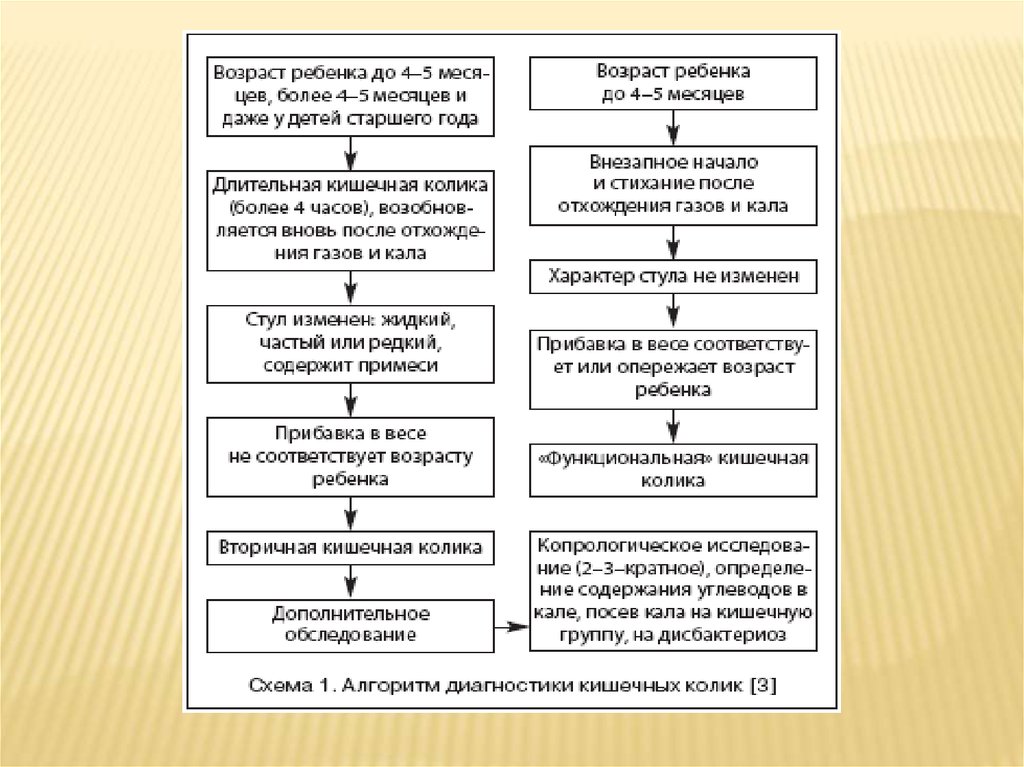 Кишечная колика карта. Механизмы развития кишечной колики. Этиология кишечной колики. Кишечная колика алгоритм. Младенческих Колик диагностика.