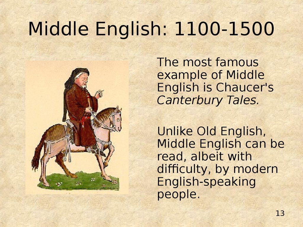 Middle English: 1100-1500