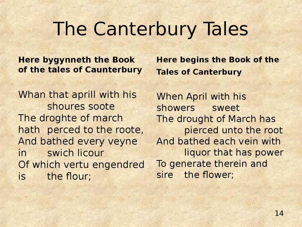 canterbury tales in middle english
