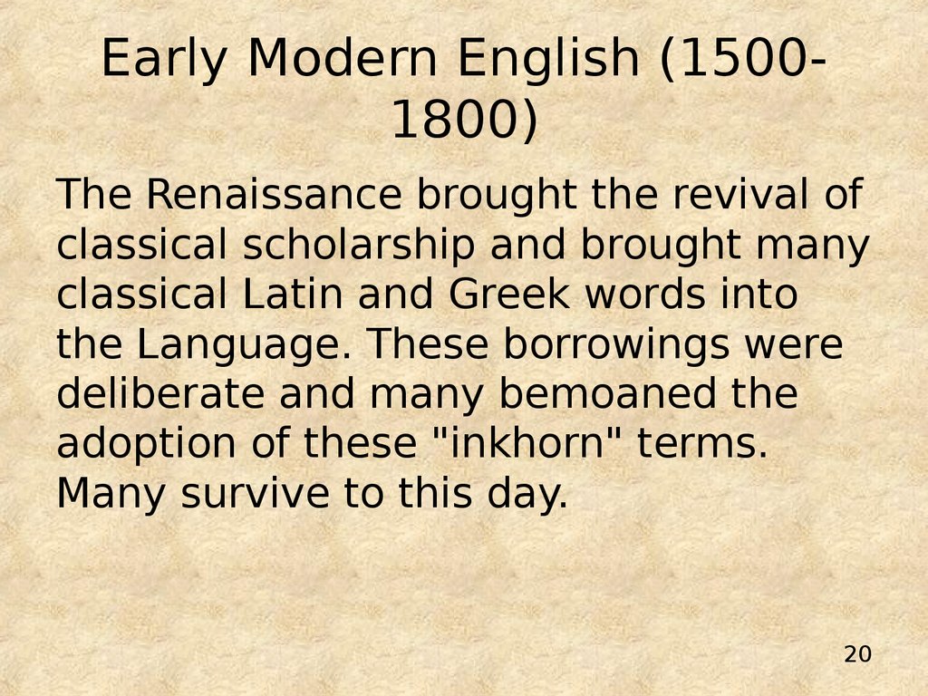 Презентация the history of english language