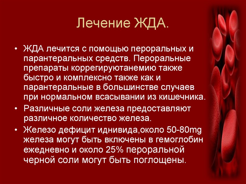 Лечение ЖДА.