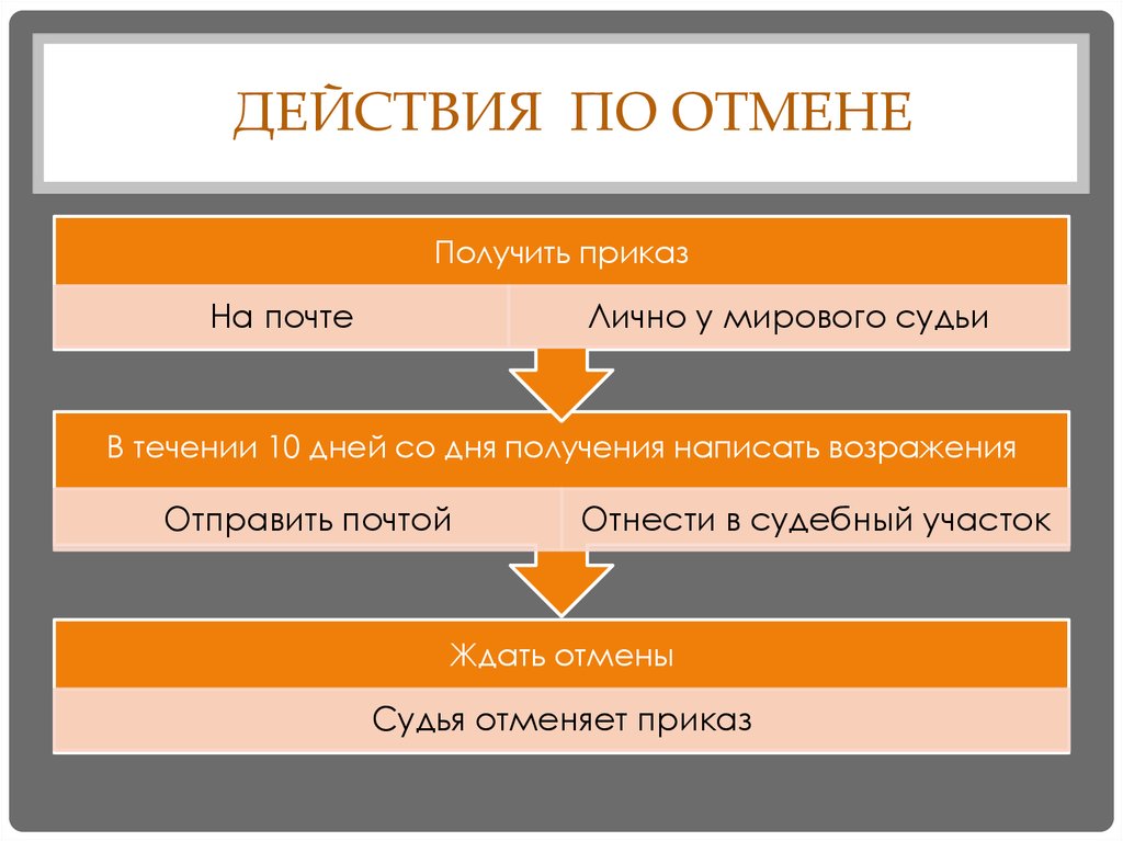 Приказное производство образец