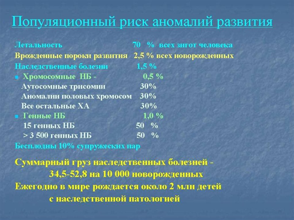 Пренатальная диагностика наследственных