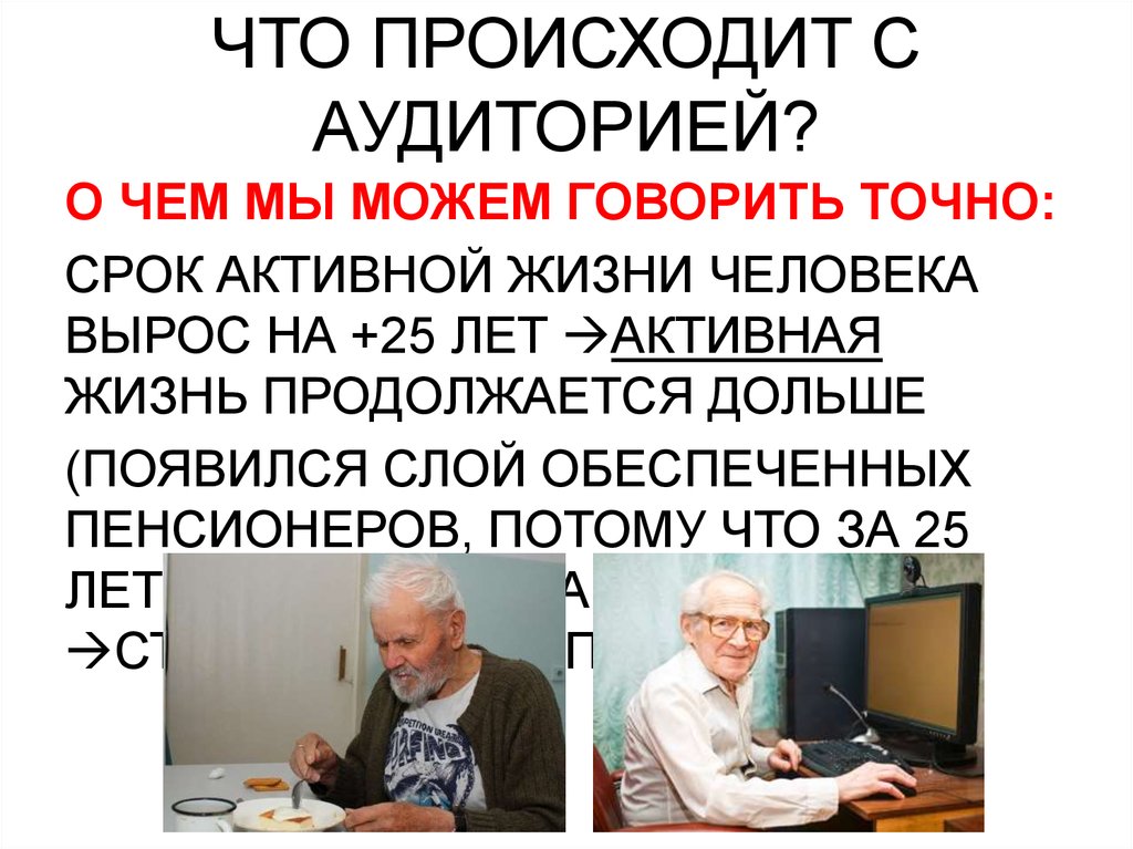 ЧТО ПРОИСХОДИТ С АУДИТОРИЕЙ?