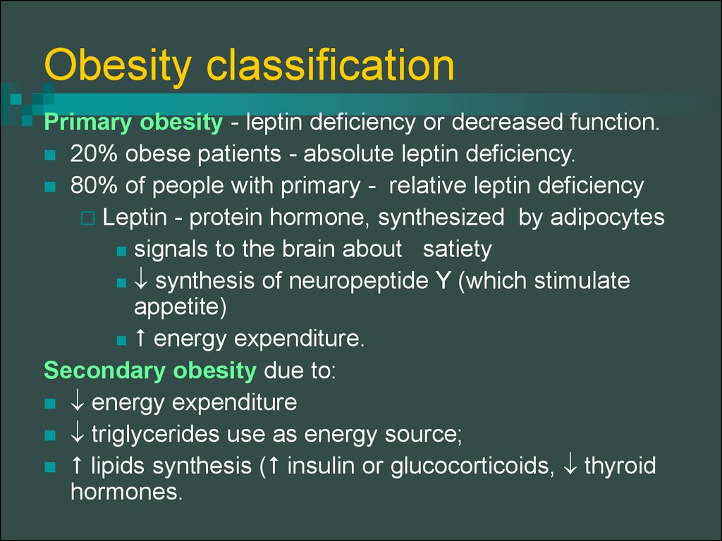 Obesity classification