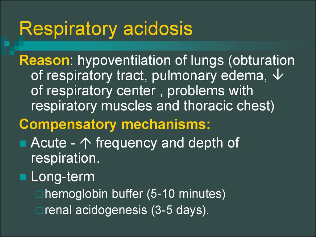 Respiratory acidosis