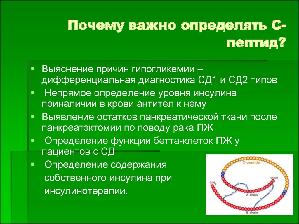 Определенные почему. Выявление с пептида. Определение уровня с пептида. С пептид при СД 1. С пептид диагностика.