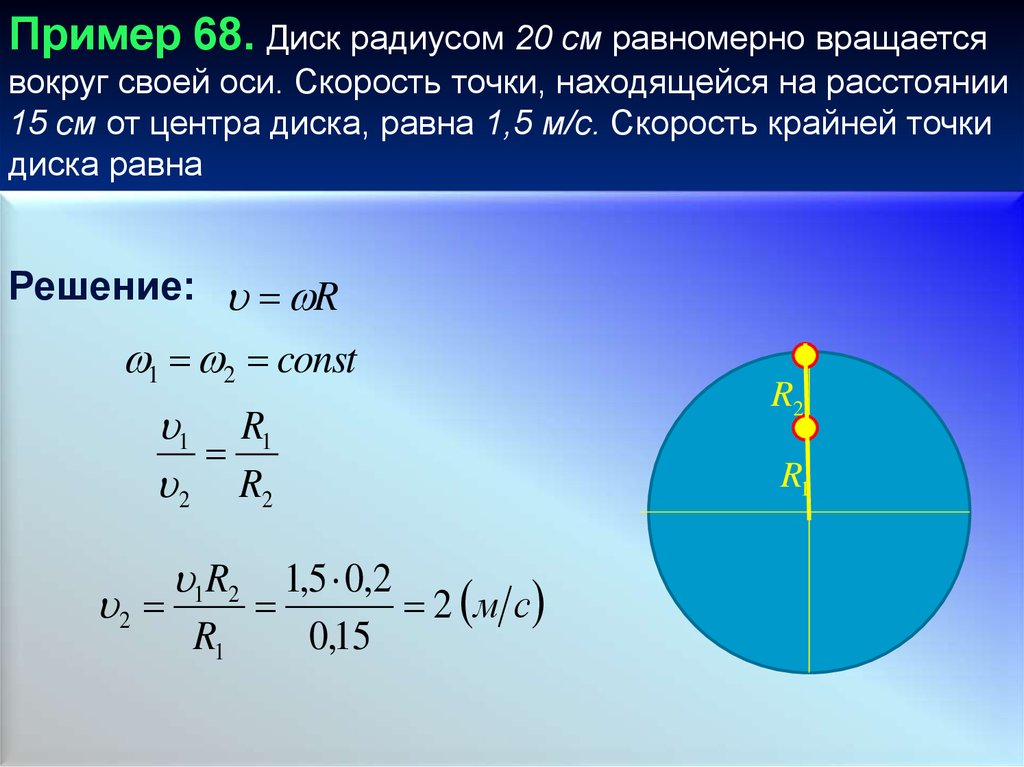 Какова линейная скорость