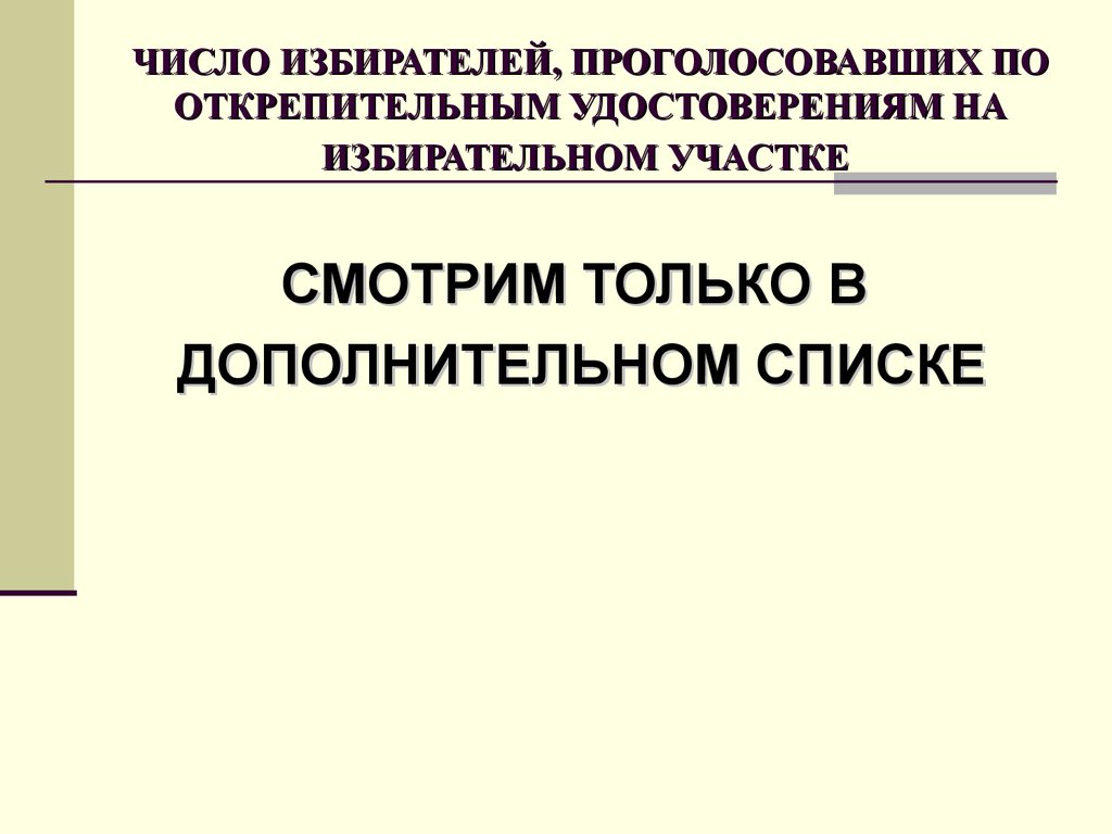 Число избирателей включенных в список избирателей