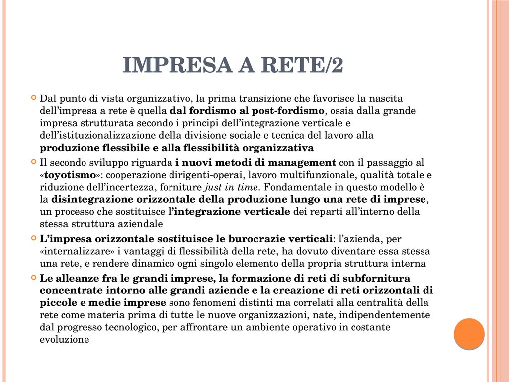 Impresa a rete/2