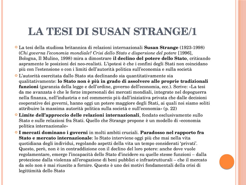 La tesi di susan strange/1