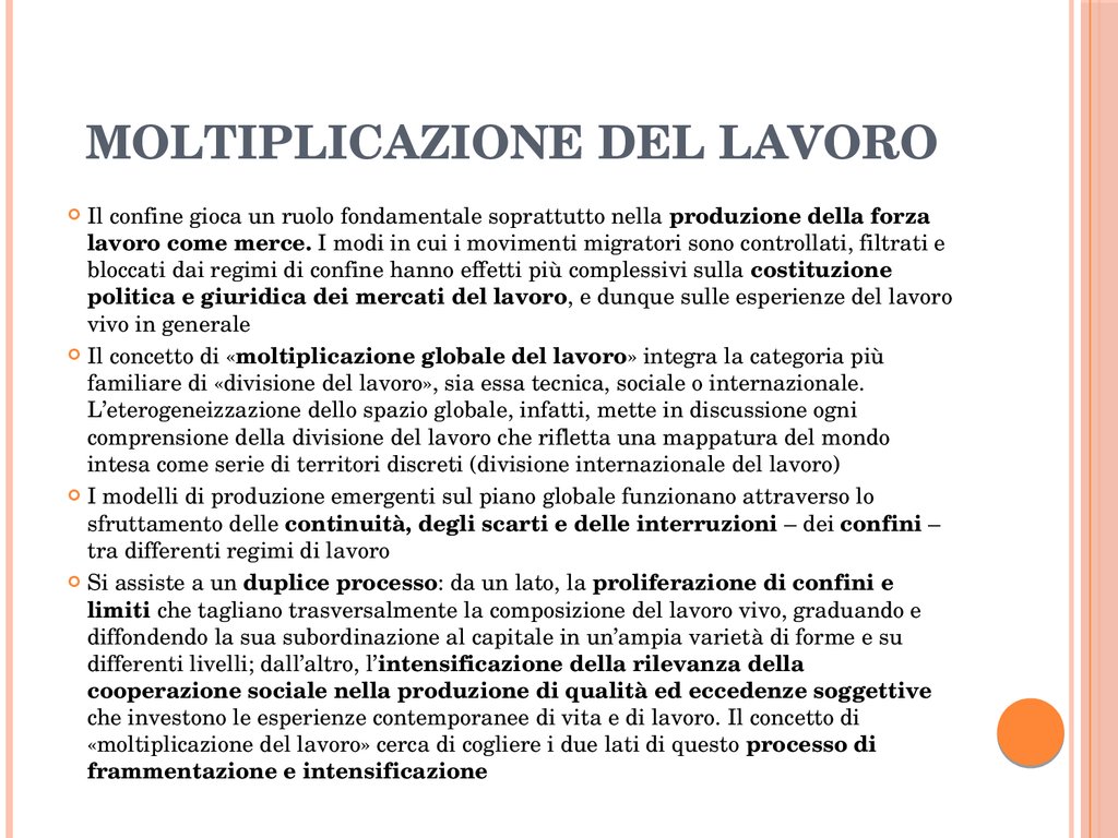 Moltiplicazione del lavoro