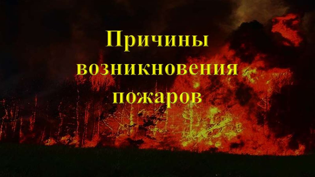 Причины возникновения пожара классный час с презентацией