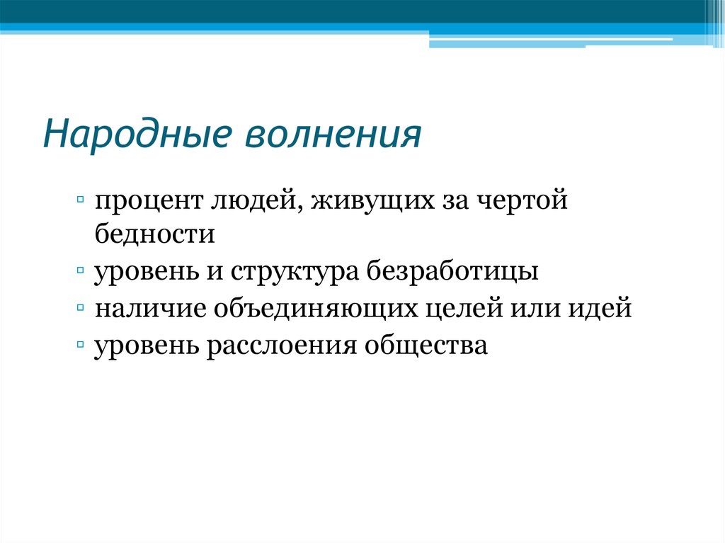 Народные волнения