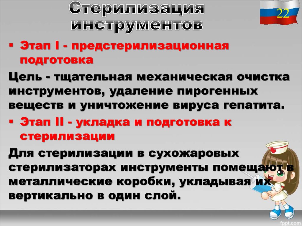 Стерилизация инструментов