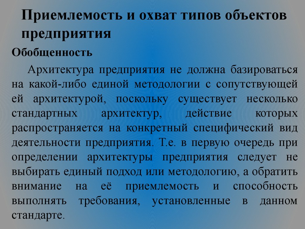 Архитектура предприятия презентация