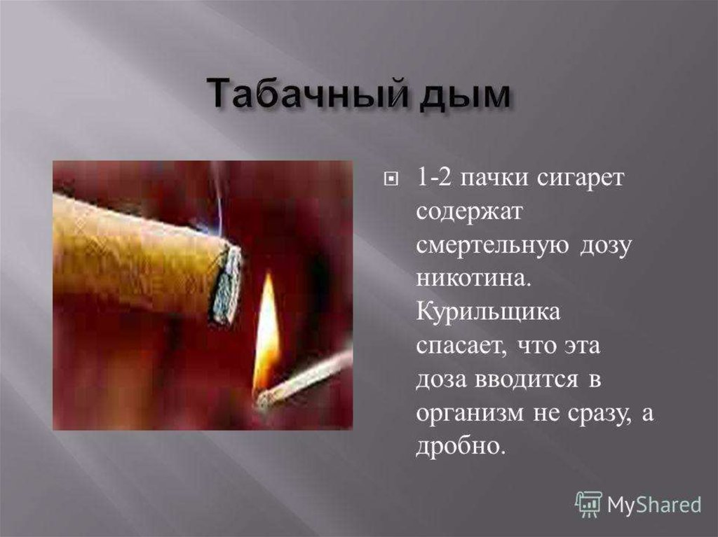 Табачный дым презентация