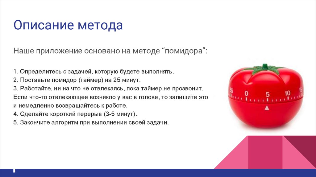 Описание метода