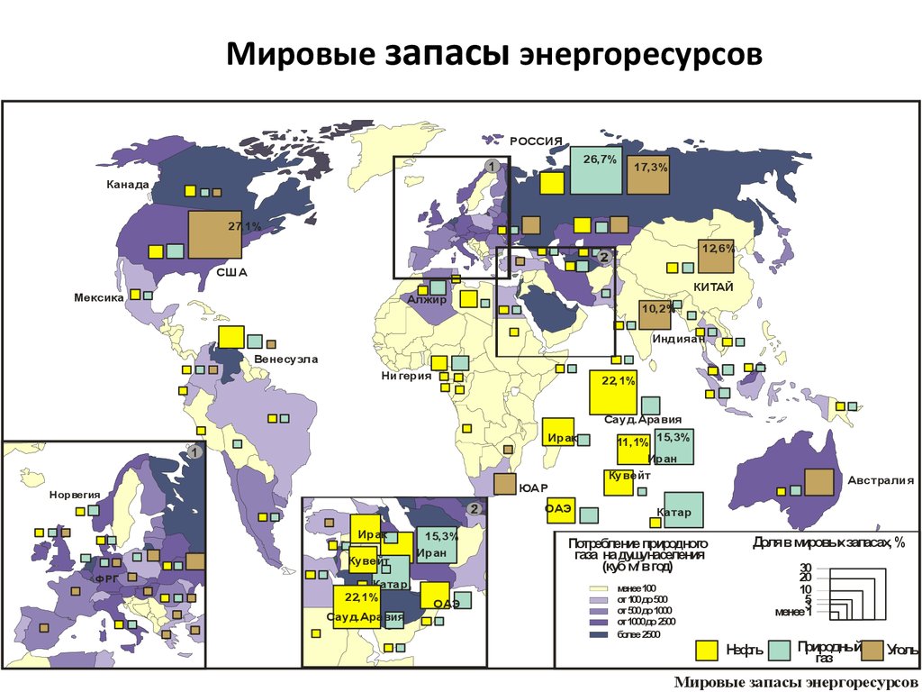 Карта мировых ресурсов