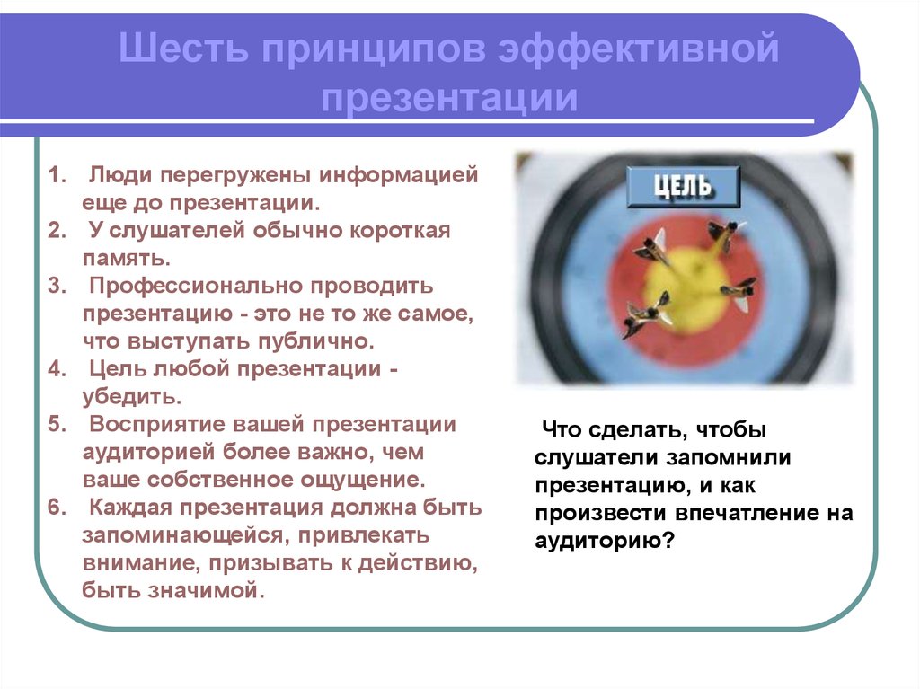 Основные принципы создания презентации