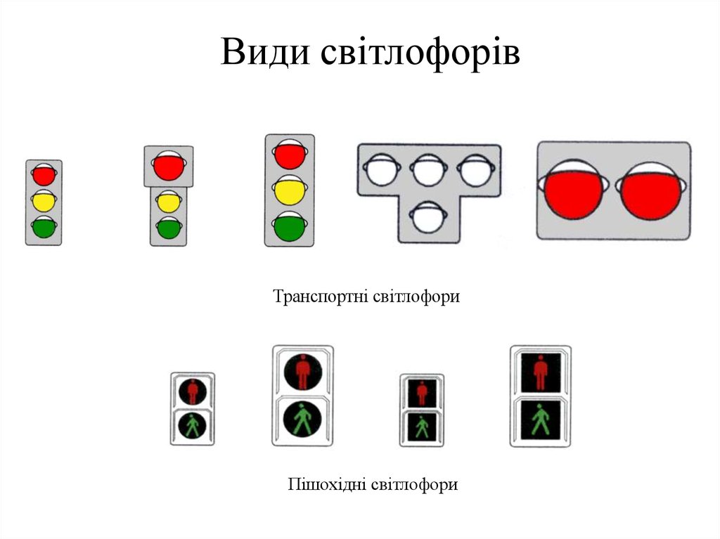 Светофоры в виде буквы т