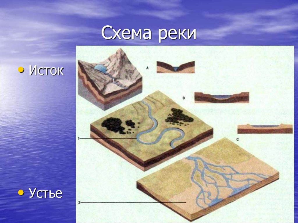 Схема реки лена 6 класс география