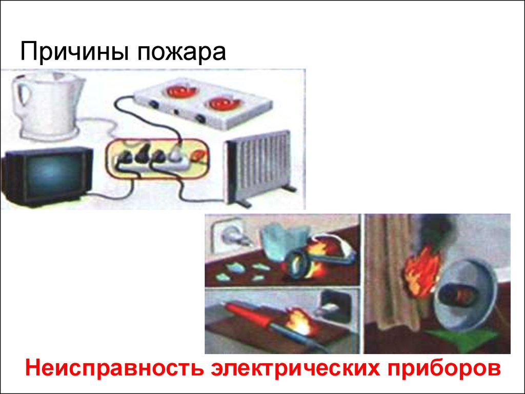 Причины пожара в компьютерном классе