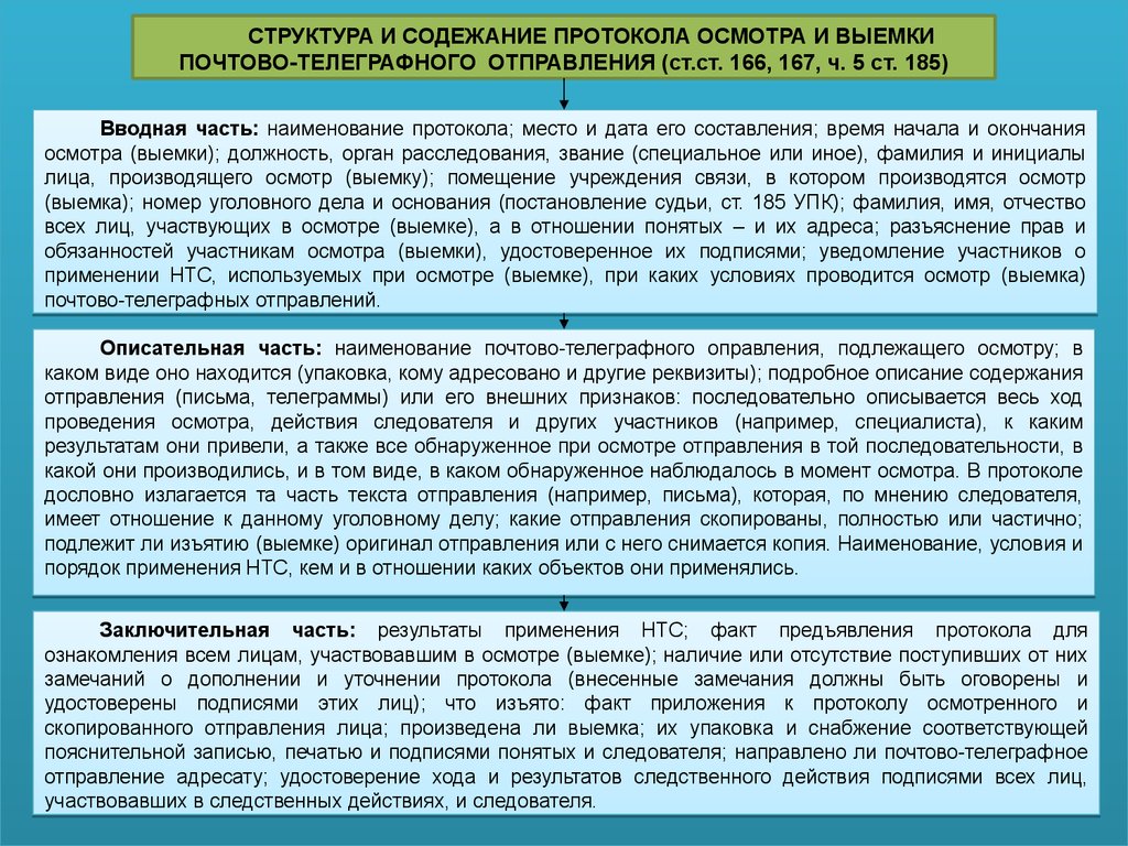 Действия следователя. Наложение ареста на почтово-телеграфные отправления. Протокол наложения ареста на почтово-телеграфные отправления. Осмотра и выемки почтово-телеграфной корреспонденции. Арест почтово-телеграфных отправлений УПК.