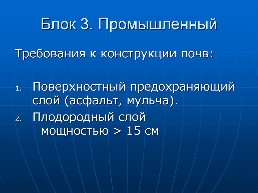 Блок 3. Промышленный
