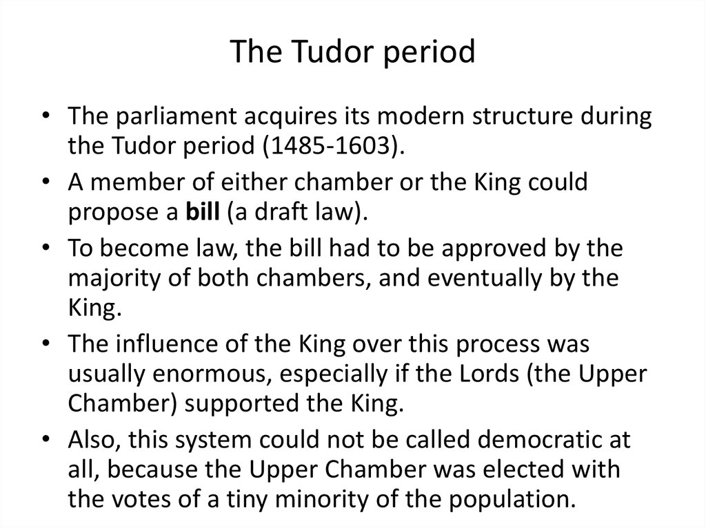 The Tudor period