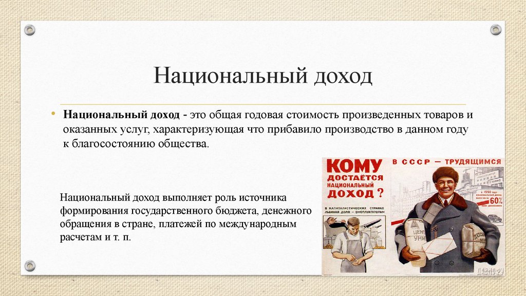 Национальный доход презентация 11 класс экономика