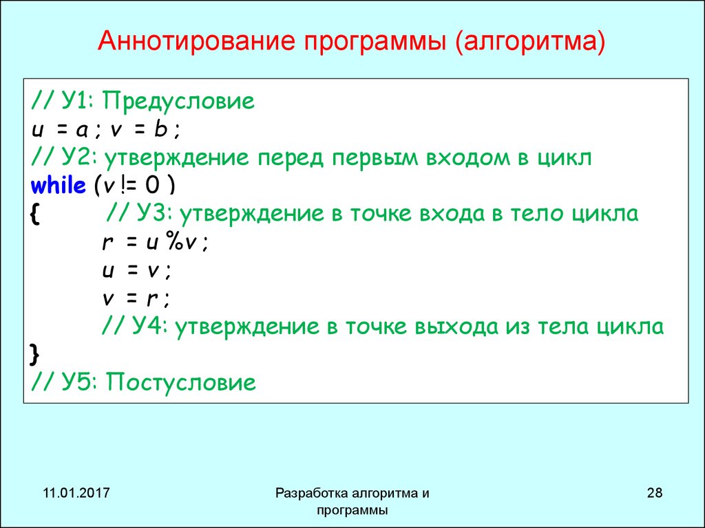 Алгоритм записанный на понятном языке