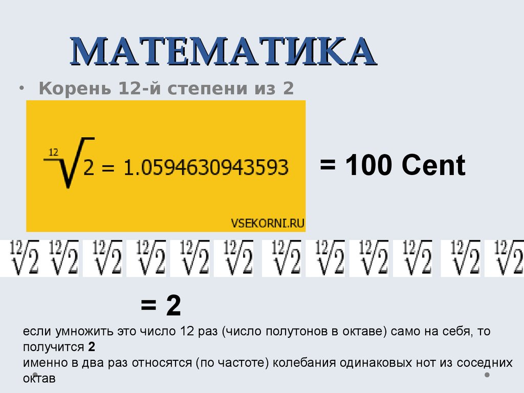 А б в 12 степени