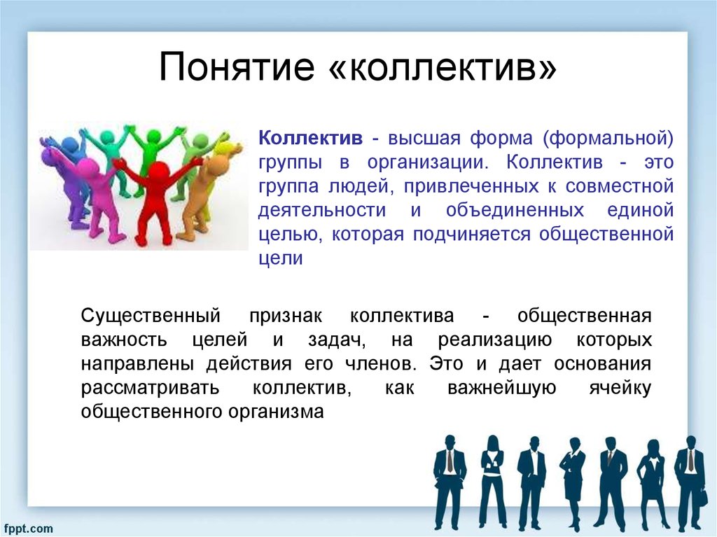 Ценностей позволяющих ему функционировать в. Понятие коллектив. Понятие коллектива организации. Социальные группы людей. Понятие социальной группы.