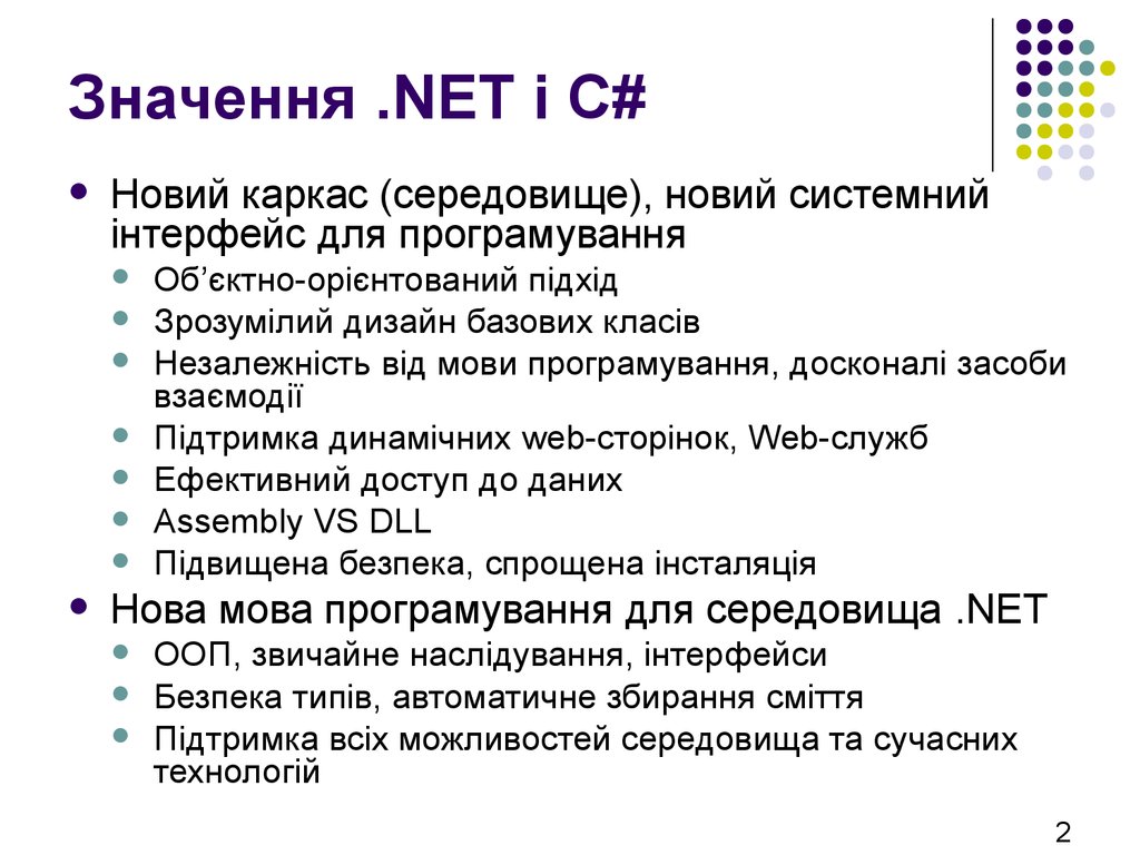 Значення .NET і C#