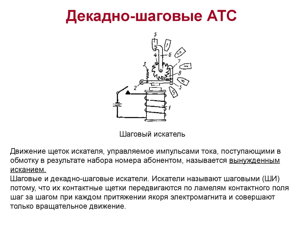 Шаговый искатель схема