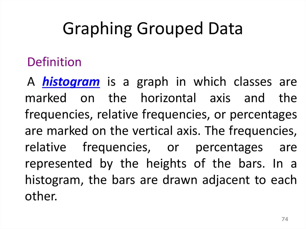 Graphing Grouped Data