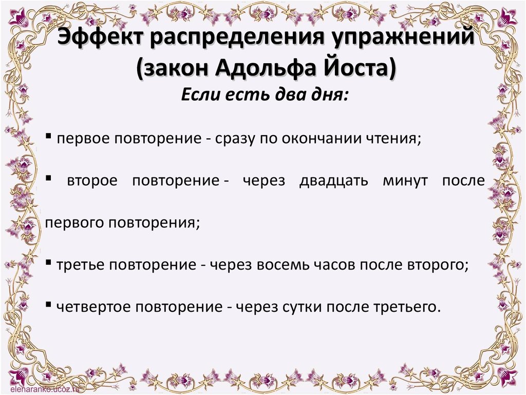 Повторяй сразу