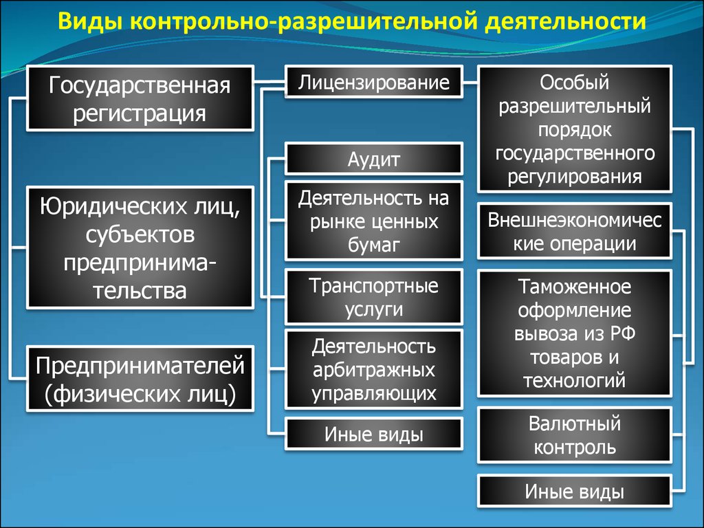 Контрольные вид. Формы разрешительной деятельности. Субъекты разрешительной системы. Контрольная деятельность государства. Виды контрольных.