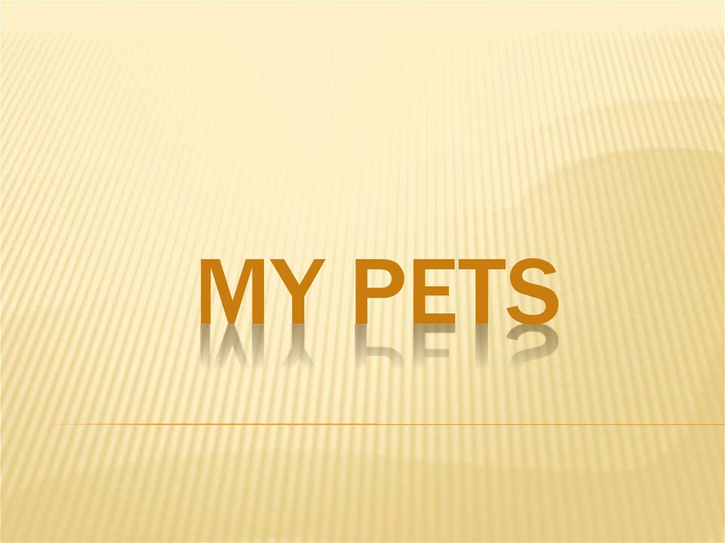 Pets презентация