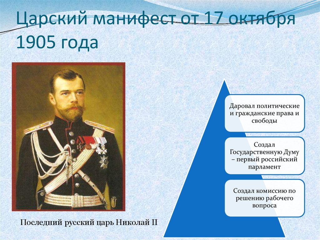 17 октября 1905. Манифест Николая второго от 17 октября 1905 года. 17 Октября 1905 года Император Николай II подписал Манифест,. Манифест Николая 2 1905 года таблица. Николай 2 подписывает Манифест 17 октября.